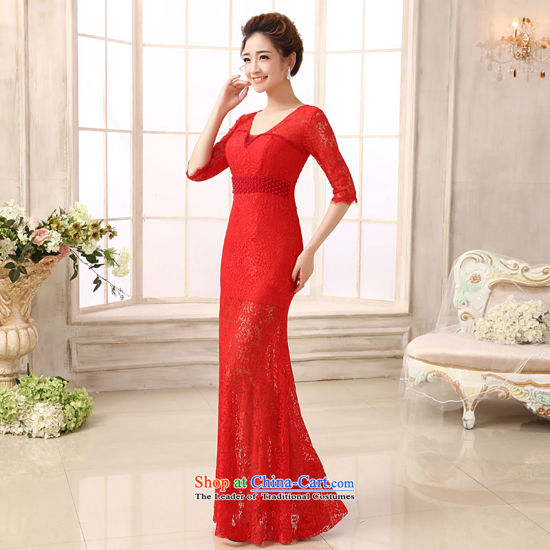 Love of the overcharged wedding dresses new marriages bows Services 2014 Red Dress long thin red Sau San S VIDEO love of the overcharged shopping on the Internet has been pressed.