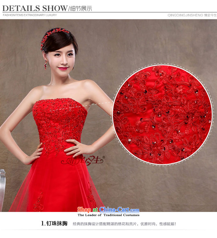 Love of the overcharged by 2015 new graphics thin red dress bride wedding dress wiping the chest long lace large bride wedding services red XS bows picture, prices, brand platters! The elections are supplied in the national character of distribution, so action, buy now enjoy more preferential! As soon as possible.