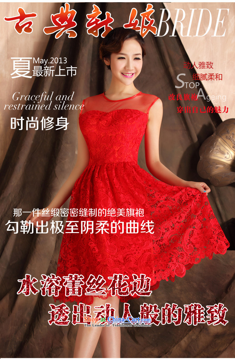 7 color tone won seven new version 2015 Summer lace short, Red Dress Bridal Services marriage L011 bows red L picture, prices, brand platters! The elections are supplied in the national character of distribution, so action, buy now enjoy more preferential! As soon as possible.