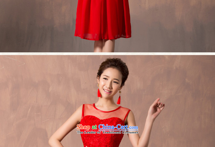 7 7 color tone 2015 New Red Dress lace short of marriages bows services wedding dresses L012 red short, XXL picture, prices, brand platters! The elections are supplied in the national character of distribution, so action, buy now enjoy more preferential! As soon as possible.