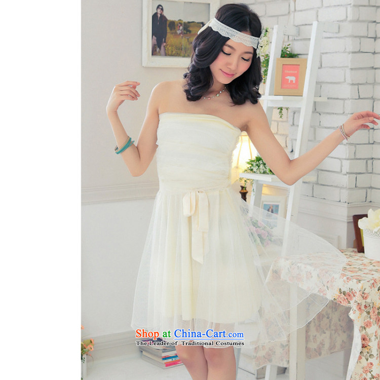 Reft short) Eiffel gauze wiping the Chest Foutune of small Korean dress 2015 Marriage banquet hosted bride bridesmaid sister load strap dresses 5343 khaki are code picture, prices, brand platters! The elections are supplied in the national character of distribution, so action, buy now enjoy more preferential! As soon as possible.