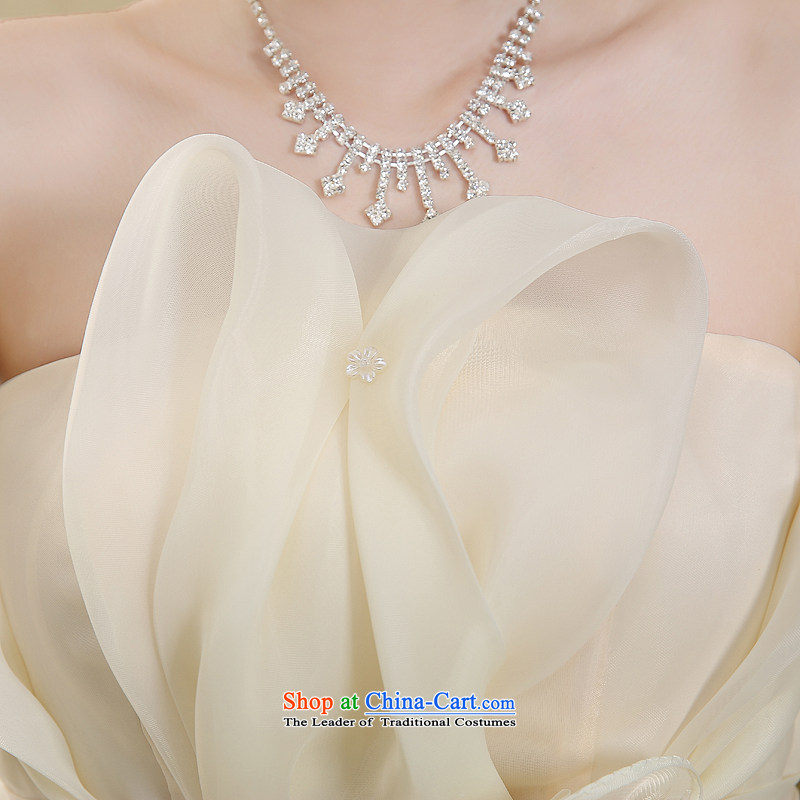 The Cayman 2014, Angel flower anointed Chest Flower bridesmaid service bridal dresses betrothal small upscale European root) Dress Short yarn banquet hosted services , L, flower-ki (DUOQIMAN shopping on the Internet has been pressed.)