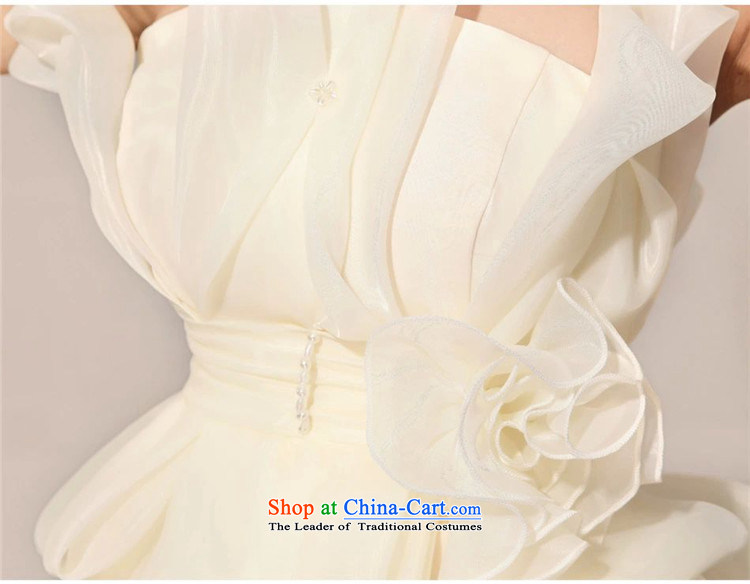 Shez&live women bride bridesmaid wedding dress bows services evening dress Korean short, wedding celebration banquet moderator bon bon champagne color pictures, prices, XXL brand platters! The elections are supplied in the national character of distribution, so action, buy now enjoy more preferential! As soon as possible.