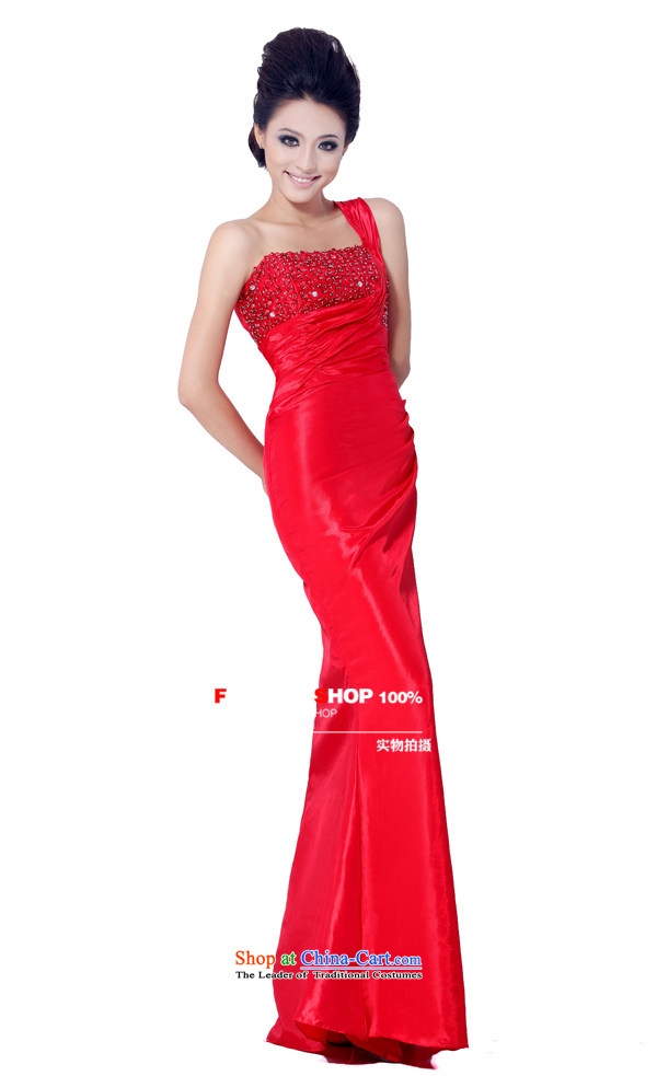 Wedding dress Kyrgyz-american married arts shoulder the new 2015 Korean Red Dress crowsfoot LS3004 bride dress red S picture, prices, brand platters! The elections are supplied in the national character of distribution, so action, buy now enjoy more preferential! As soon as possible.