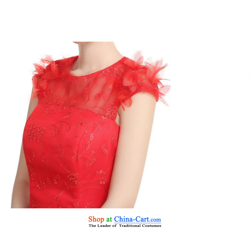 Shez&live Women 2014 bride bridesmaid bows small dress marriage shoulders lace the dinner show moderator xxl,shez&live,,, red dress shopping on the Internet