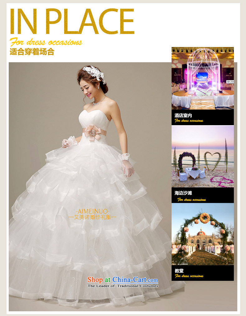 Hiv Miele wedding dresses 2015 Spring/Summer Korean anointed Chest Flower short of manually wedding Sau San cascading bon bon L0045 strap white M picture, prices, brand platters! The elections are supplied in the national character of distribution, so action, buy now enjoy more preferential! As soon as possible.