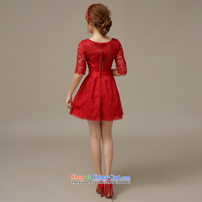 The HIV 2015 Spring/Summer Evening Dress Short of Korean red lace in cuff qipao marriages bows services will L0044 M HIV Miele shopping on the Internet has been pressed.