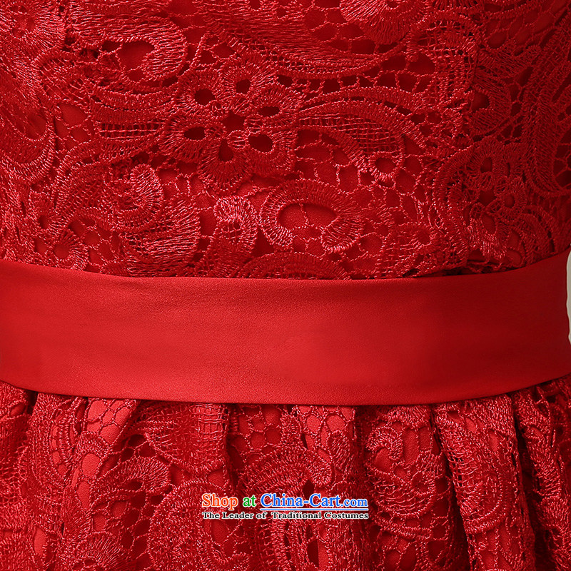 The HIV 2015 Spring/Summer Evening Dress Short of Korean red lace in cuff qipao marriages bows services will L0044 M HIV Miele shopping on the Internet has been pressed.