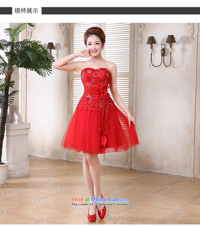 Rain-sang yi bride Wedding 2015 new marriage bows to the Princess Mary Magdalene chest integrated sweet with short, bridesmaid small dress LF191 red tailored picture, prices, brand platters! The elections are supplied in the national character of distribution, so action, buy now enjoy more preferential! As soon as possible.