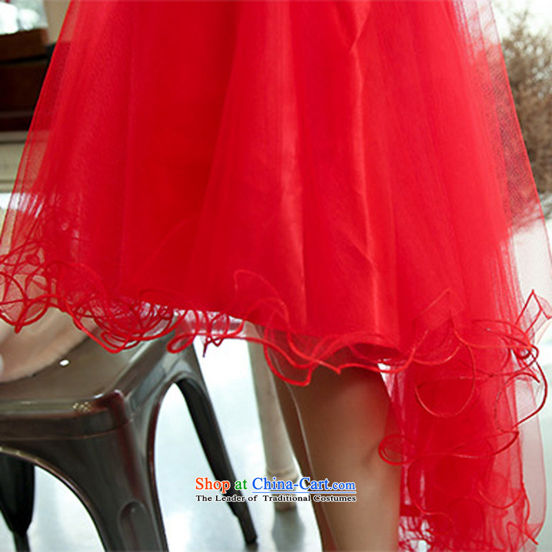 Mineau Hee- 2014 new dress kit installed wedding load Bridal Services two kits lace skirt the lift mast to dress skirt vocational kits red no shawl XL, domino-hee , , , shopping on the Internet