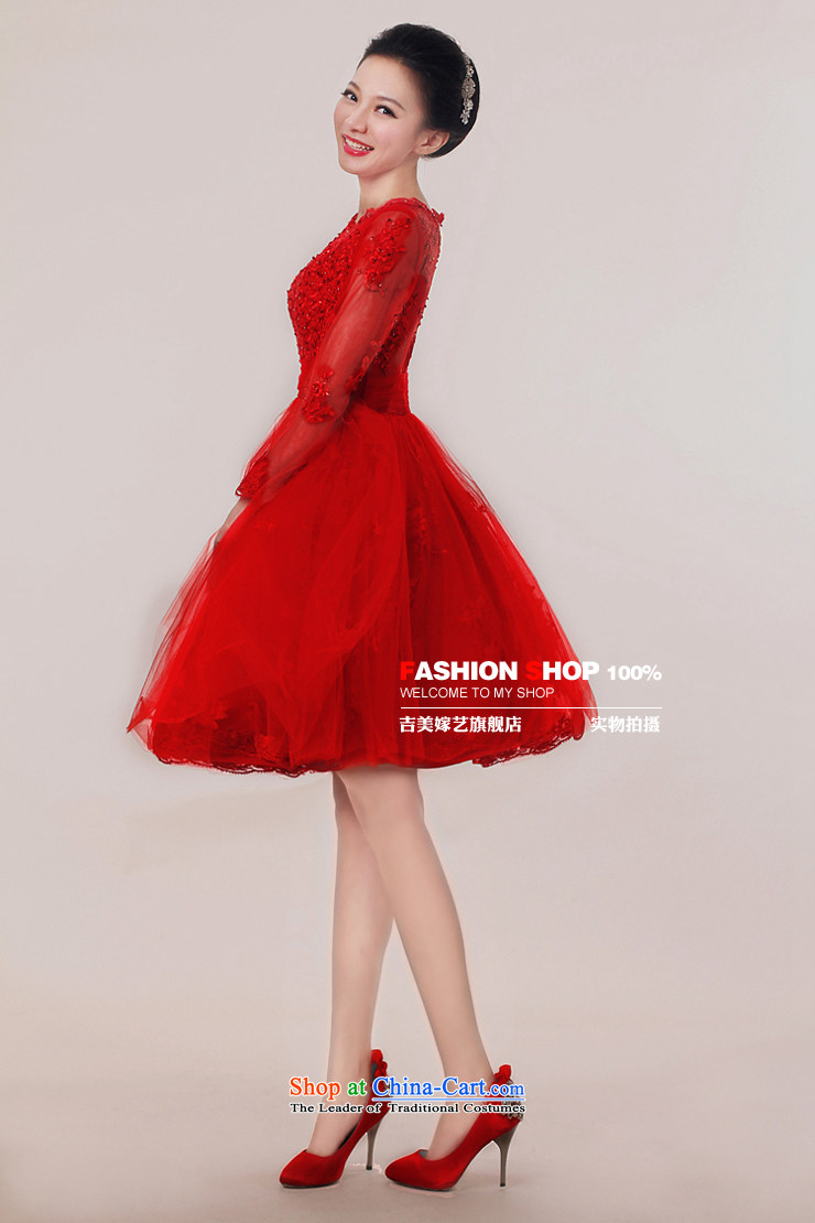 Wedding dress Kyrgyz-american married arts new 2015 red lace Dress Short) Bride toasting champagne L7308 services red XS picture, prices, brand platters! The elections are supplied in the national character of distribution, so action, buy now enjoy more preferential! As soon as possible.