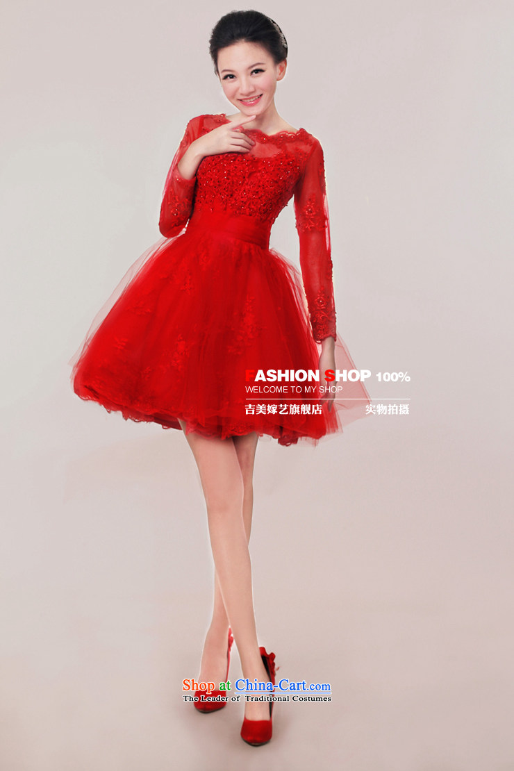 Wedding dress Kyrgyz-american married arts new 2015 red lace Dress Short) Bride toasting champagne L7308 services red XS picture, prices, brand platters! The elections are supplied in the national character of distribution, so action, buy now enjoy more preferential! As soon as possible.