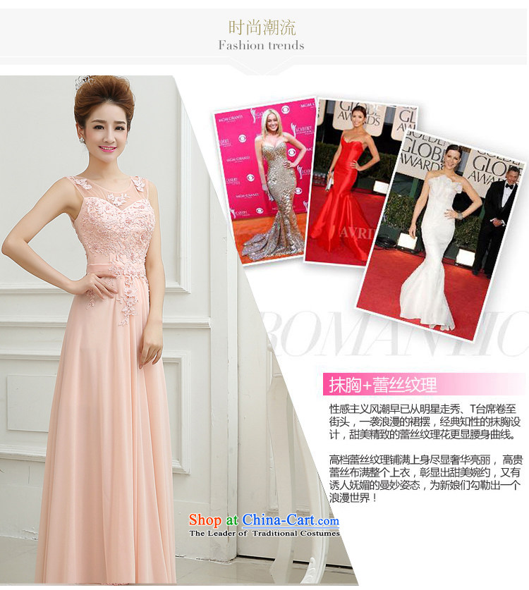 7 Color 7 tone Korean New 2015 lace long gown wedding dress bows bridesmaid services services will replace L007 bride pink strap S picture, prices, brand platters! The elections are supplied in the national character of distribution, so action, buy now enjoy more preferential! As soon as possible.