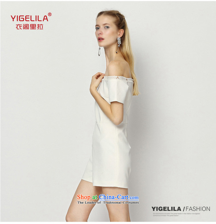 Yi Ge lire /YIGELILA aristocratic slotted shoulder Sau San simple dresses and skinny graphics lace-trousers female white 5199 M picture, prices, brand platters! The elections are supplied in the national character of distribution, so action, buy now enjoy more preferential! As soon as possible.