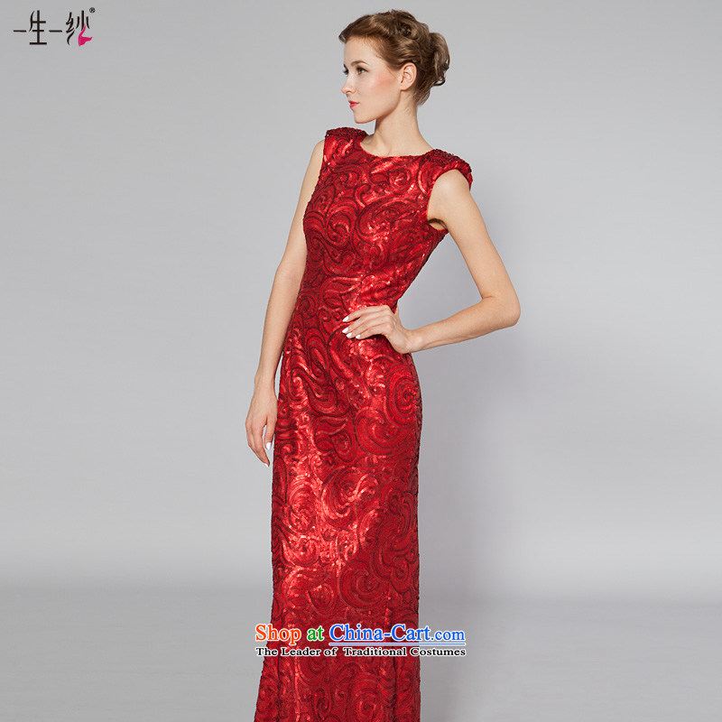 A lifetime of 2015 New wedding dress western dress on-chip Sau San Bridal Services 40241052 bows red 155/80A thirtieth day pre-sale, a Lifetime yarn , , , shopping on the Internet