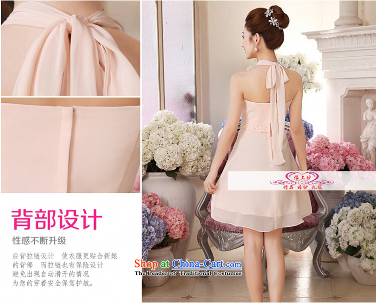Yong-yeon and 2015 new summer gown hanging also transmitted Small Service Bridal short of the chiffon short evening dress Sau San dress champagne color S picture, prices, brand platters! The elections are supplied in the national character of distribution, so action, buy now enjoy more preferential! As soon as possible.