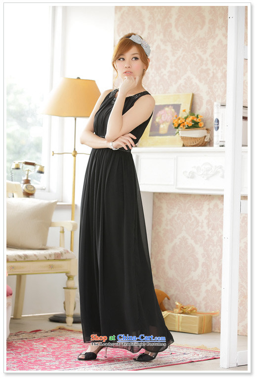 Li and the western atmosphere long evening dress round-neck collar manually staple bead collar height waist black chiffon long skirt covered shoulders vest gown larger even length skirts orange XXL picture, prices, brand platters! The elections are supplied in the national character of distribution, so action, buy now enjoy more preferential! As soon as possible.