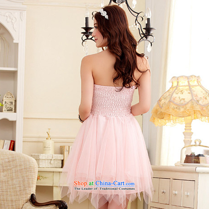 158 large and the women's dresses and thick mm small chest lace spelling rules do not mesh with the short, sister bridesmaid small pink dresses XXL 135-155 suitable for that achievement and shopping on the Internet has been pressed.
