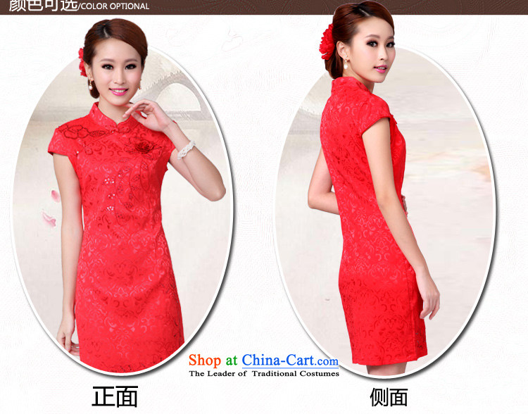 The Advisory Committee in accordance with the trailing edge 2015 Summer new stylish personality embroidery lace solid color female wedding dresses Sau San bows wedding dresses serving red high collar dress female RED M picture, prices, brand platters! The elections are supplied in the national character of distribution, so action, buy now enjoy more preferential! As soon as possible.