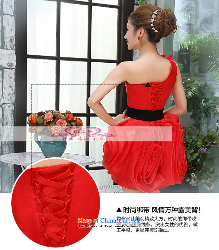 Yong-yeon and 2015 New bridesmaid marriage bows wedding dress wedding dresses evening small short, Red M picture, prices, brand platters! The elections are supplied in the national character of distribution, so action, buy now enjoy more preferential! As soon as possible.