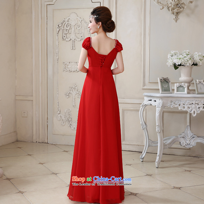 Talk to Her dress red long evening marriages bows services with a shoulder for maximum code field pregnant women dress Korean Top Loin of female replace door onto Red XL, whisper to Madame shopping on the Internet has been pressed.