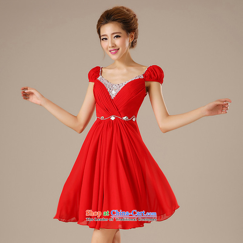 Talk to Her dress red long evening marriages bows services with a shoulder for maximum code field pregnant women dress Korean Top Loin of female replace door onto Red XL, whisper to Madame shopping on the Internet has been pressed.