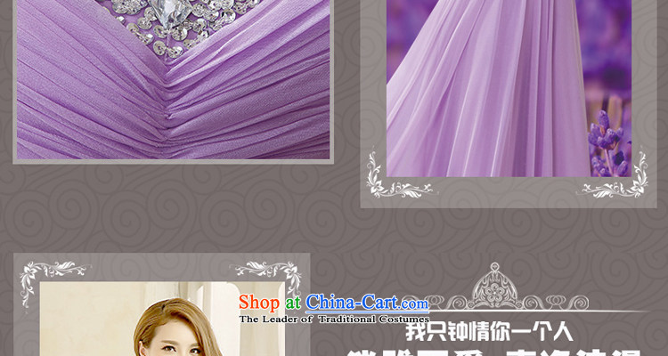 Talk to her new 2015 long evening dresses purple strap bride bows services version of large stylish code Korea wedding dress with a light purple L picture, prices, brand platters! The elections are supplied in the national character of distribution, so action, buy now enjoy more preferential! As soon as possible.