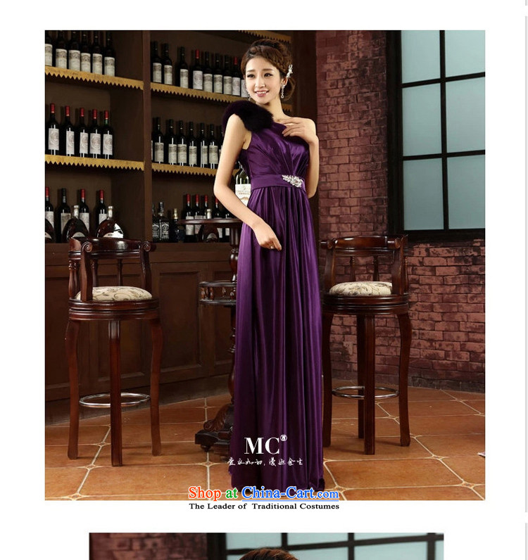 In the early 2015 new man dress marriages bows long gown banquet shoulder fox gross autumn and winter and sexy dress purple XXL picture, prices, brand platters! The elections are supplied in the national character of distribution, so action, buy now enjoy more preferential! As soon as possible.