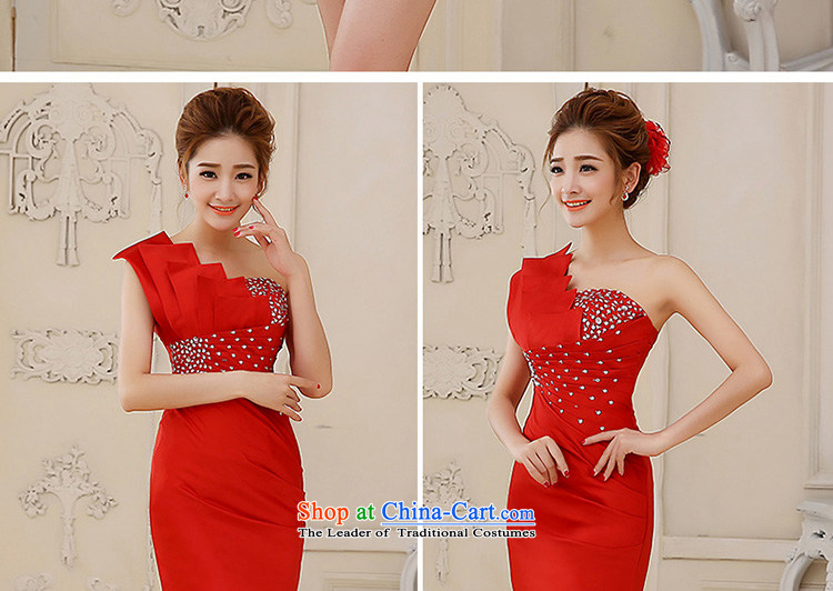 Wedding dress 2014 new shoulder pink dresses Sau San small video thin dress Sau San sweet dress skirt red XL Photo, prices, brand platters! The elections are supplied in the national character of distribution, so action, buy now enjoy more preferential! As soon as possible.