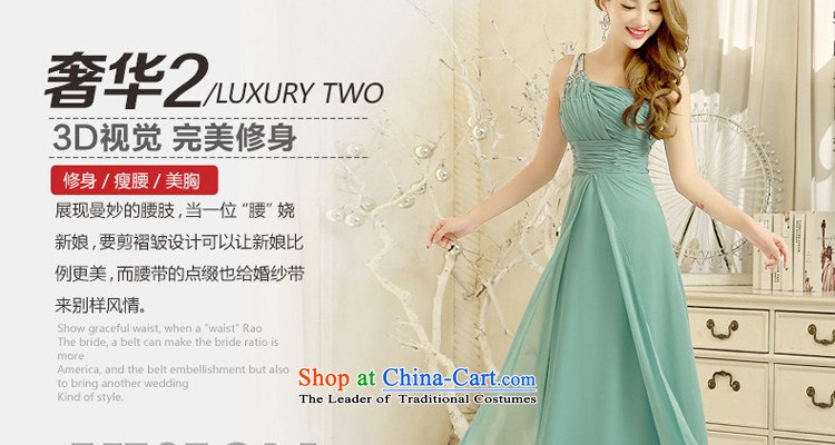 Talk to her new 2015 long dresses to align the shoulder is elegant and modern bridesmaid services under the auspices of evening service for larger video thin dress photo color chaired S picture, prices, brand platters! The elections are supplied in the national character of distribution, so action, buy now enjoy more preferential! As soon as possible.