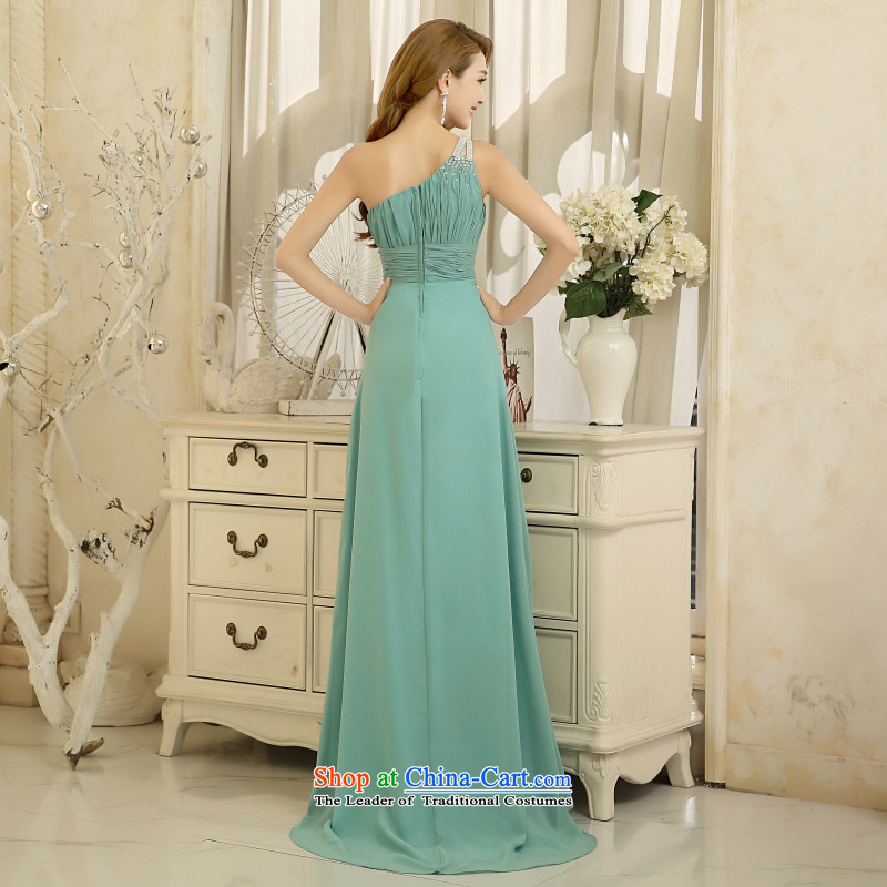 Talk to her new 2015 long dresses to align the shoulder is elegant and modern bridesmaid services under the auspices of evening service for larger video thin dress photo color under the auspices of honey words to the wife S, shopping on the Internet has been pressed.