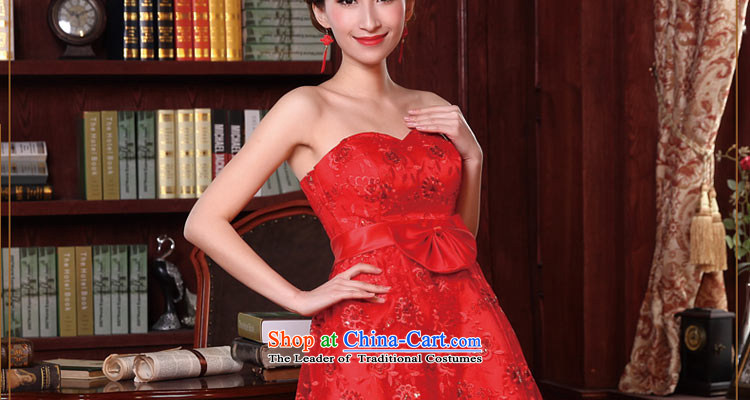Talk to her new Korean 2015 Top Loin bride small dress pregnant women married to larger integrated bows with lace evening dress red XL Photo, prices, brand platters! The elections are supplied in the national character of distribution, so action, buy now enjoy more preferential! As soon as possible.
