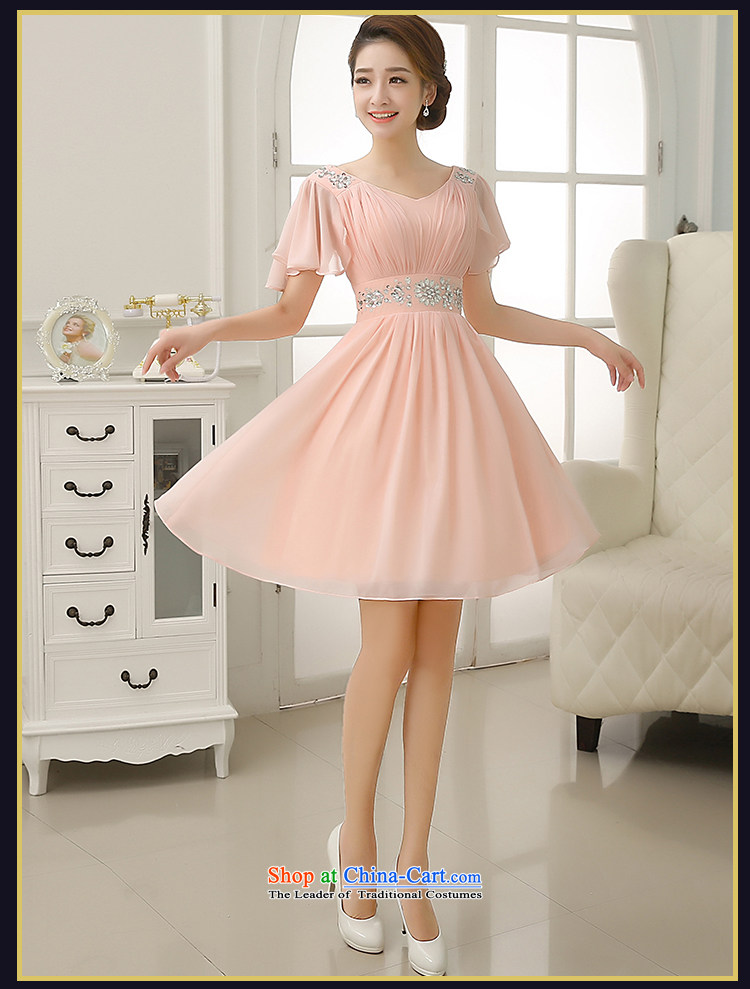 Rain-sang Yi marriages 2015 new wedding bows with service cuff stylish bridesmaid small dress shoulders diamond dresses LF195 pink XL Photo, prices, brand platters! The elections are supplied in the national character of distribution, so action, buy now enjoy more preferential! As soon as possible.