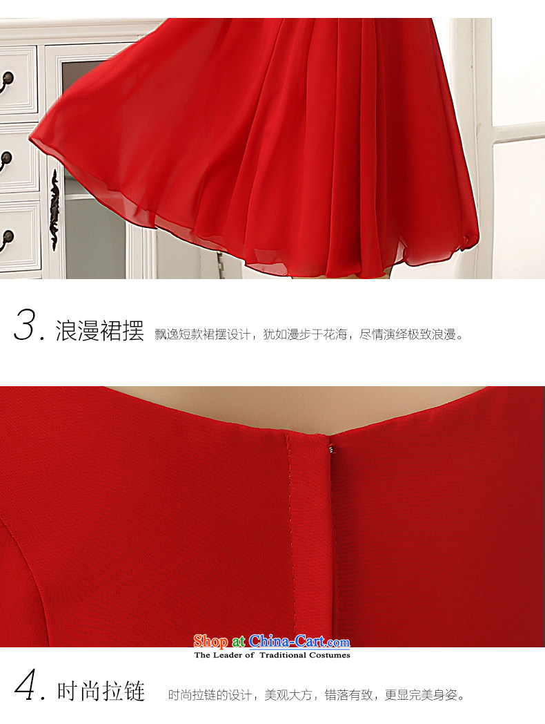 Rain Coat is stylish marriages new 2015 wedding dresses, bows to red short short-sleeved sweet bridesmaid small dress LF198 RED M picture, prices, brand platters! The elections are supplied in the national character of distribution, so action, buy now enjoy more preferential! As soon as possible.