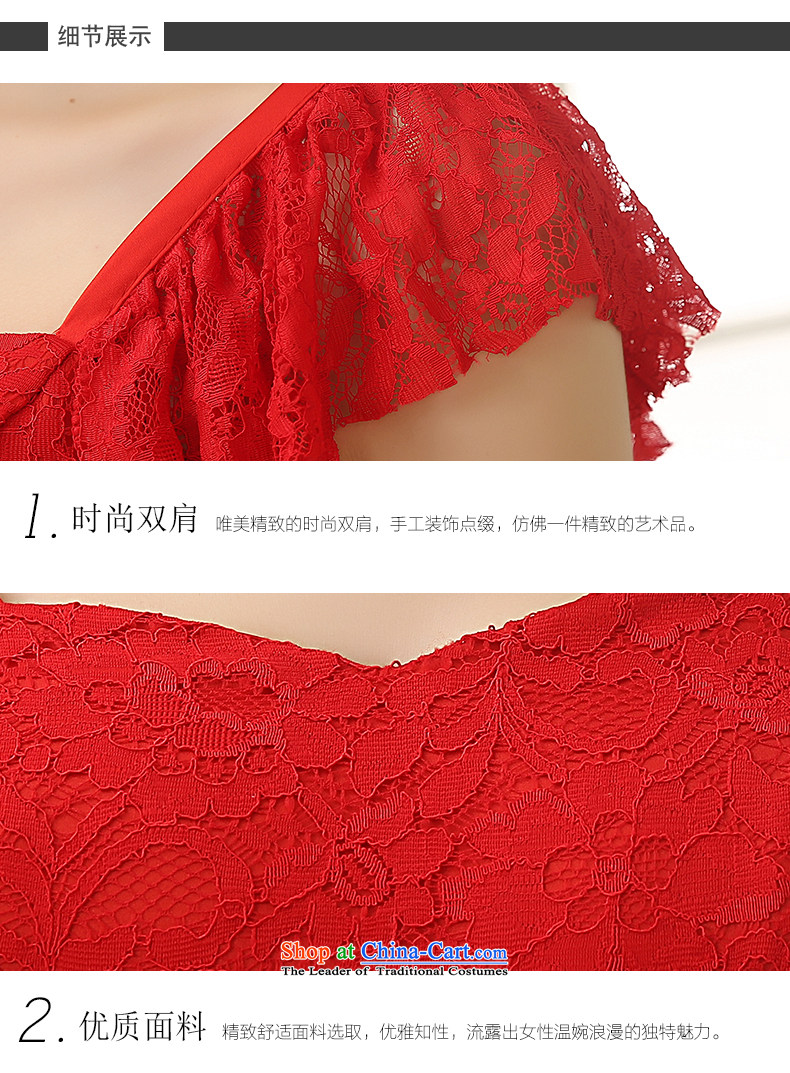 Rain-sang Yi marriages 2015 new red short, wedding Korean Princess shoulders lace sweet bridesmaid small dress LF199 RED S picture, prices, brand platters! The elections are supplied in the national character of distribution, so action, buy now enjoy more preferential! As soon as possible.
