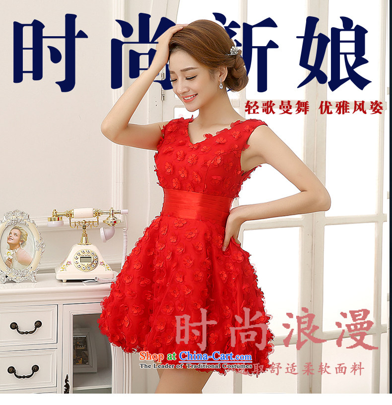 Rain Coat is stylish marriages new 2015 wedding sweet princess short skirts bon bon lanterns skirt foutune shoulders V-Neck bridesmaid small dress LF203 RED M picture, prices, brand platters! The elections are supplied in the national character of distribution, so action, buy now enjoy more preferential! As soon as possible.