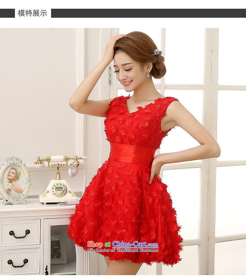 Rain Coat is stylish marriages new 2015 wedding sweet princess short skirts bon bon lanterns skirt foutune shoulders V-Neck bridesmaid small dress LF203 RED M picture, prices, brand platters! The elections are supplied in the national character of distribution, so action, buy now enjoy more preferential! As soon as possible.