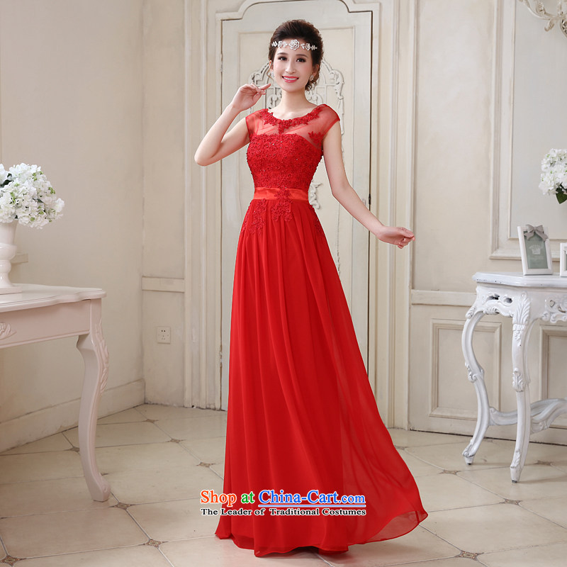 Talk to a new 2015 Madame field package for long, shoulder marriages evening dresses red dress bows services bridesmaid dress red XXL, whisper to Madame shopping on the Internet has been pressed.
