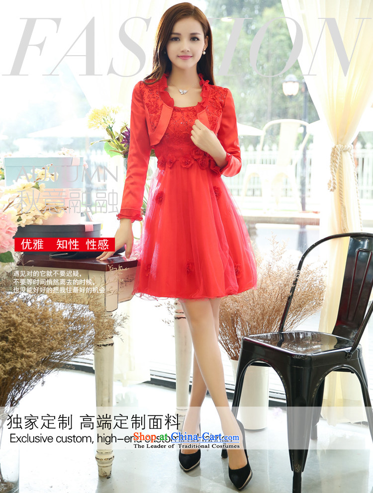 Elizabeth, 2015 New aristocratic small-long-sleeved Sau San A word wind dresses wedding dress two kits female autumn 9905D replacing RED M picture, prices, brand platters! The elections are supplied in the national character of distribution, so action, buy now enjoy more preferential! As soon as possible.