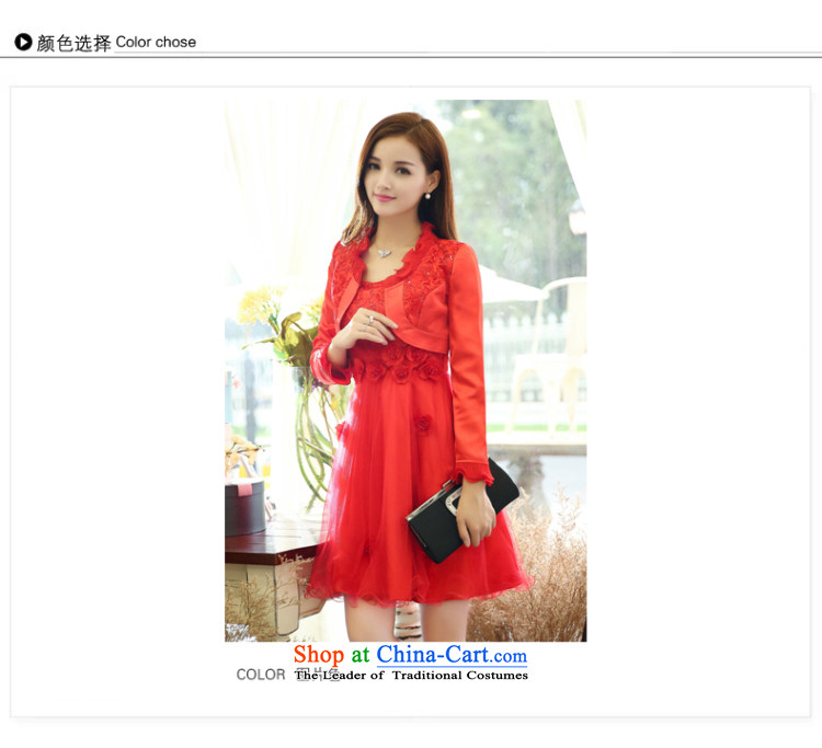 Elizabeth, 2015 New aristocratic small-long-sleeved Sau San A word wind dresses wedding dress two kits female autumn 9905D replacing RED M picture, prices, brand platters! The elections are supplied in the national character of distribution, so action, buy now enjoy more preferential! As soon as possible.