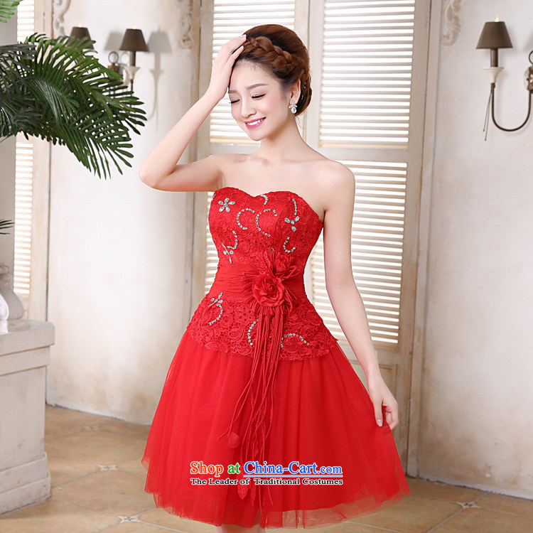 Doi m qi bridal dresses 2014 Marriage betrothal bows services bridesmaid small dress skirt red Korean anointed lace short skirts of chest sister skirt RED M picture, prices, brand platters! The elections are supplied in the national character of distribution, so action, buy now enjoy more preferential! As soon as possible.