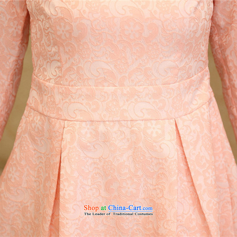 Definition of Style 2015 spring and fall new Korean president embossing elegance bridesmaid Sau San dress dresses QY1055 pink , definition of code M Style , , , shopping on the Internet