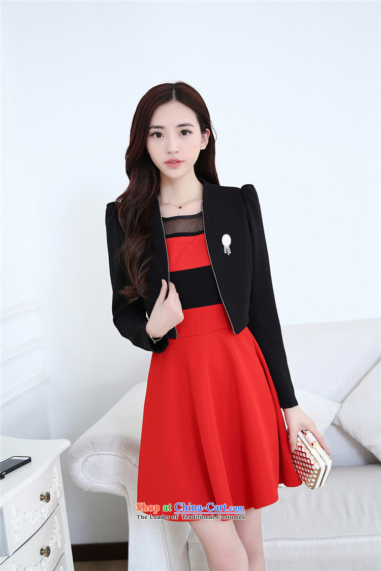 Definition of the style of the new Korean autumn 2015 edition, knitting stylish Sau San two kits bridesmaid dress dresses QY1056 black M code picture, prices, brand platters! The elections are supplied in the national character of distribution, so action, buy now enjoy more preferential! As soon as possible.