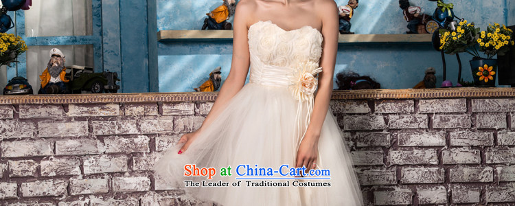 Talk to her new 2015 bridesmaid service, wedding dresses and small strap chest bon bon skirt Korean bows dress champagne color L picture, prices, brand platters! The elections are supplied in the national character of distribution, so action, buy now enjoy more preferential! As soon as possible.