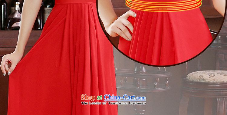 Talk to the new 2015 Madame single shoulder length) Red Dress bride bows services for larger marriage Korean video thin stylish elegance female red tailored picture, prices, brand platters! The elections are supplied in the national character of distribution, so action, buy now enjoy more preferential! As soon as possible.
