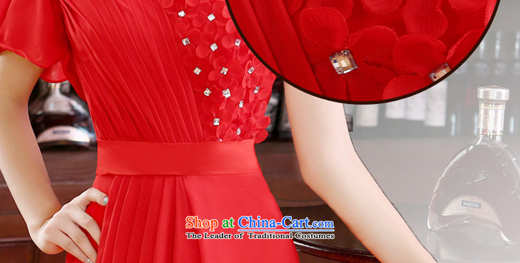 Talk to the new 2015 Madame single shoulder length) Red Dress bride bows services for larger marriage Korean video thin stylish elegance female red tailored picture, prices, brand platters! The elections are supplied in the national character of distribution, so action, buy now enjoy more preferential! As soon as possible.