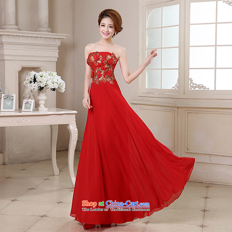 Baby bridal dresses 2014 new marriage bows service events including weddings evening video thin stereo rose blossoms anointed chest gown red , L, darling Bride (BABY BPIDEB) , , , shopping on the Internet