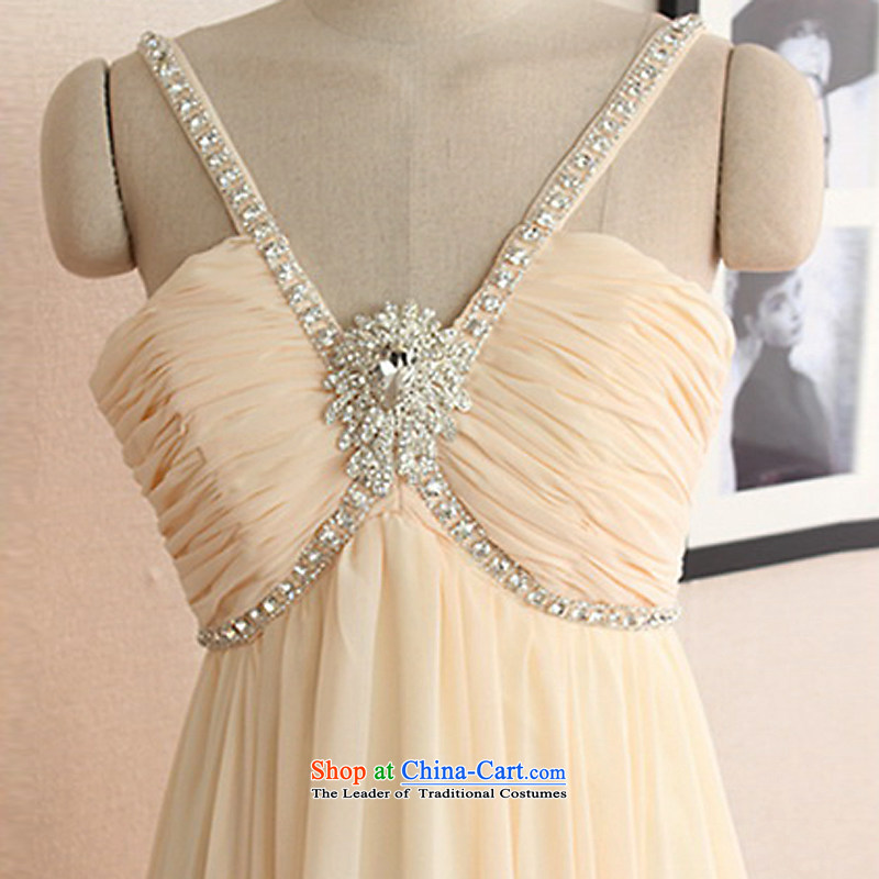 The sponsors of the 2014 New LAURELMARY, Korean sweet romantic hanging strap is also low breast height waist chiffon to align the Sau San bridal dresses ivory L 90 Waist 74), chest included the , , , shopping on the Internet