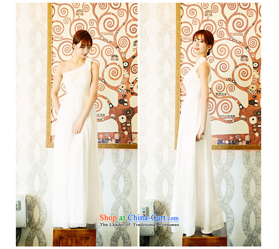 The sponsors of the 2014 New LAURELMARY, Korean lady flowers Beveled Shoulder high grab the folds video thin waist zipper chiffon align to dress bridal dresses white L 90 Waist74) picture chest, prices, brand platters! The elections are supplied in the national character of distribution, so action, buy now enjoy more preferential! As soon as possible.