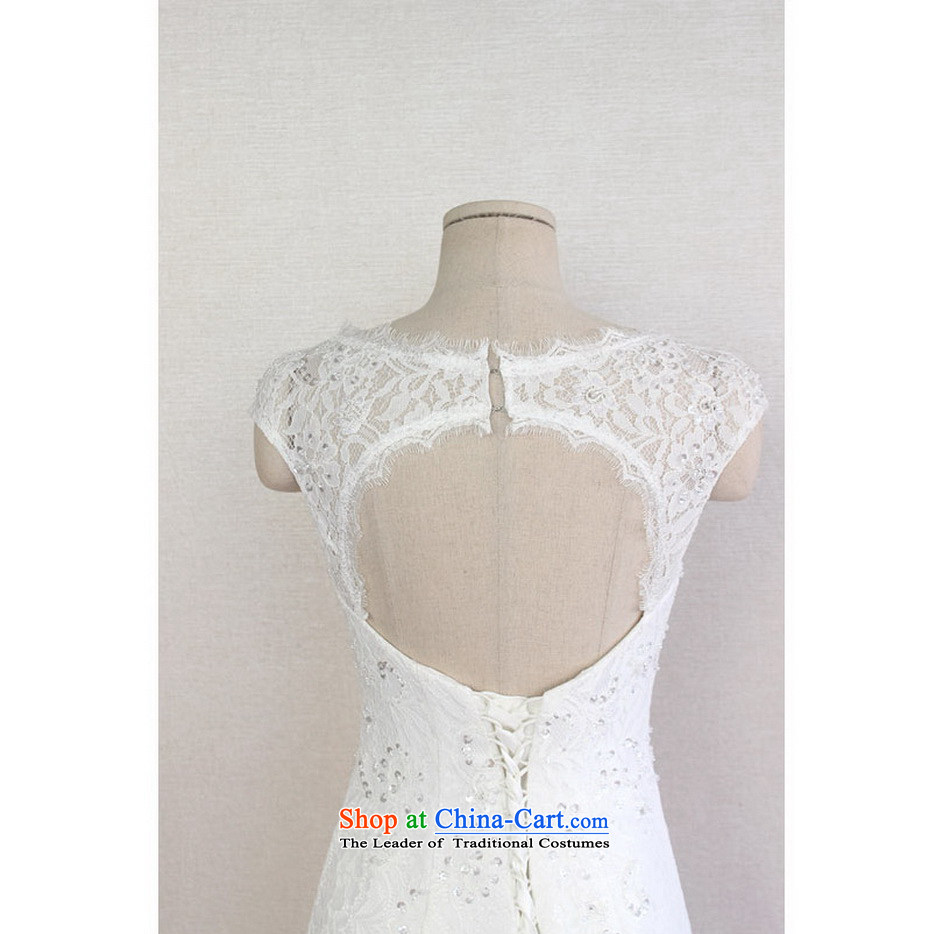 The sponsors of the 2014 New LAURELMARY, Korean noble atmosphere lace stitching round-neck collar package and back Sau San to align the tail evening dresses white L 90 Waist74) picture chest, prices, brand platters! The elections are supplied in the national character of distribution, so action, buy now enjoy more preferential! As soon as possible.